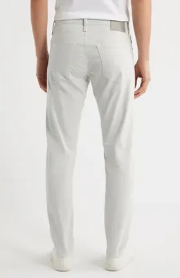 AG AG Tellis Stretch Sateen Modern Slim Pants in Silver Fog — Men Winter white Pants