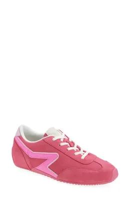 rag & bone rag & bone Retro Runner Slim Ultra Sneaker in Hot Pink Suede — Women Spring red Shoes