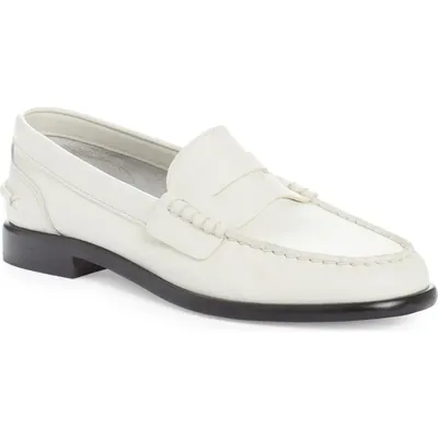 rag & bone rag & bone Carter Penny Loafer in Antique White — Women Winter white Shoes