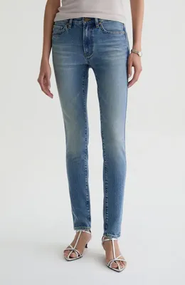 AG AG Quinn Low Rise Cigarette Jeans in 16 Years Affinity — Women Summer blue Pants
