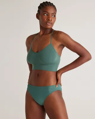Quince Quince | Women's Smoothing Comfort Bikini in Rosemary — Women Summer green Underwear