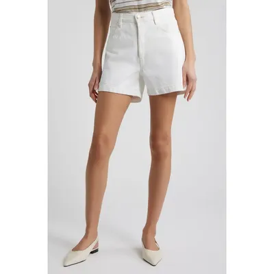 FRAME FRAME The Everyday High Waist Denim Shorts in Au Natural Clean — Women Winter white Shorts