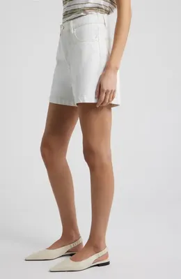 FRAME FRAME The Everyday High Waist Denim Shorts in Au Natural Clean — Women Winter white Shorts