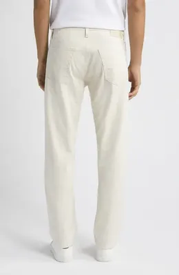 AG AG Everett Slim Straight Leg Cotton & Linen Blend Jeans in Natural — Men Spring white Pants