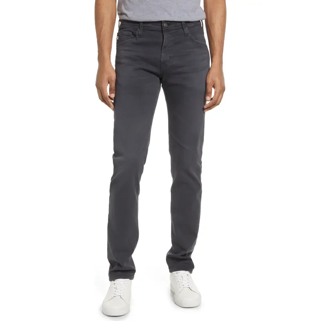 AG AG Tellis Slim Fit Jeans in 7 Yrs Sul Pure Black — Men Winter black Pants
