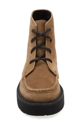 rag & bone rag & bone Tucker Moc Toe Boot in Khaki/Olive Suede — Men Autumn camel Shoes