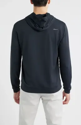 johnnie-O johnnie-O Motion Performance Hoodie in Black — Men Winter navy Tops