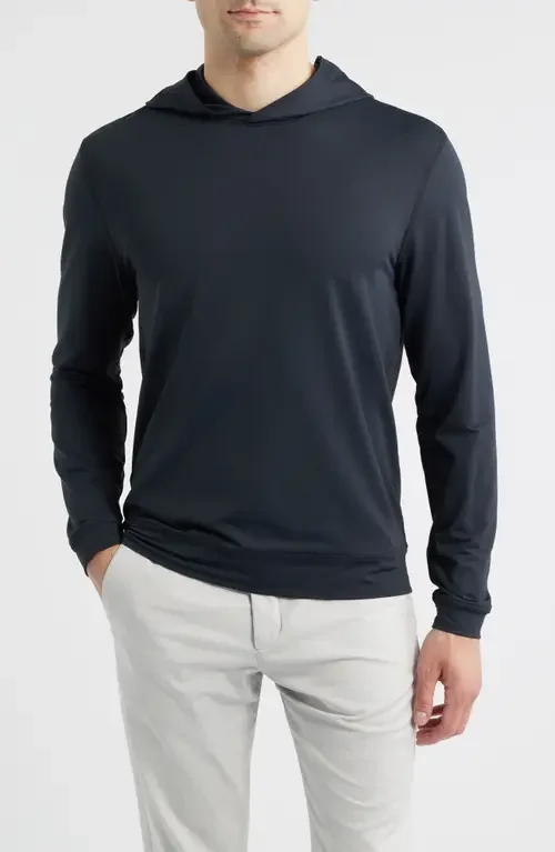 johnnie-O johnnie-O Motion Performance Hoodie in Black — Men Winter navy Tops