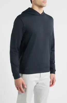 johnnie-O johnnie-O Motion Performance Hoodie in Black — Men Winter navy Tops