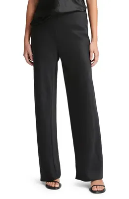 Vince Vince Colette High Waist Fluid Satin Bias Pants in Black — Women Winter black Pants