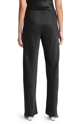 Vince Vince Colette High Waist Fluid Satin Bias Pants in Black — Women Winter black Pants