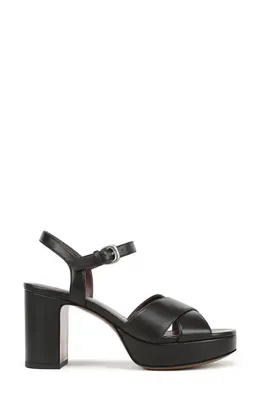 Vince Vince Ericka Ankle Strap Platform Sandal in Black — Women Winter black Shoes