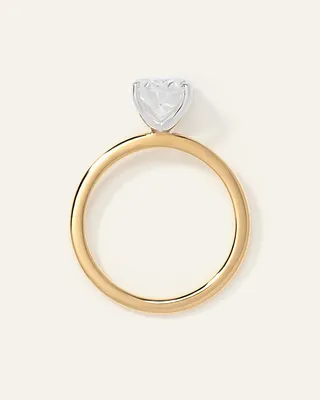 Quince Quince Women's Lab Grown Diamond Oval Petite Classic Engagement Ring 1.50ct in Yellow Gold — Women Spring yellow Accessories