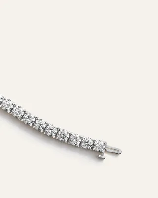 Quince Quince Women's 14K Gold Lab Grown Diamond Tennis Bracelet 15ctw in White Gold — Women Summer white Accessories