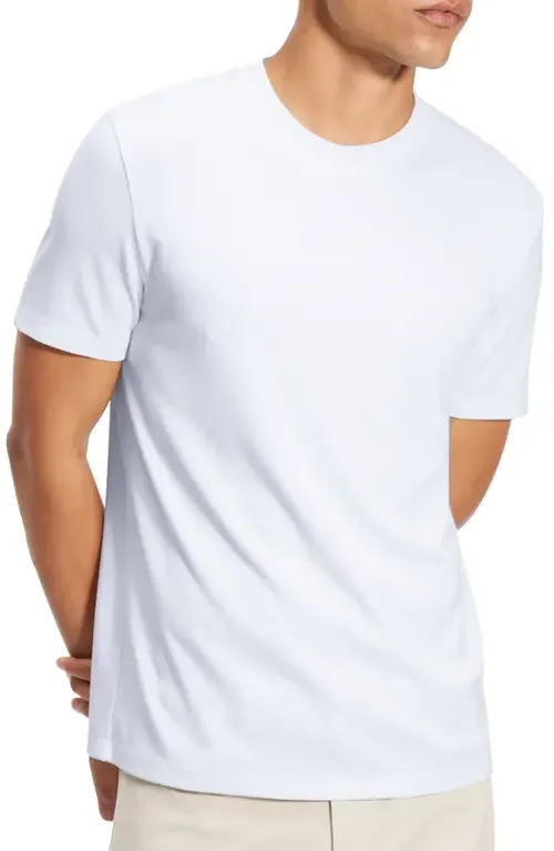 Theory Theory Sarior Anemone Milano T-Shirt in Olympic — Men Winter white Tops
