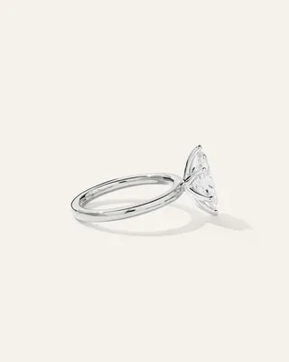 Quince Quince | Women's Lab Grown Diamond Marquise Comfort Fit Engagement Ring 1.5ct in Platinum — Women Summer white Accessories