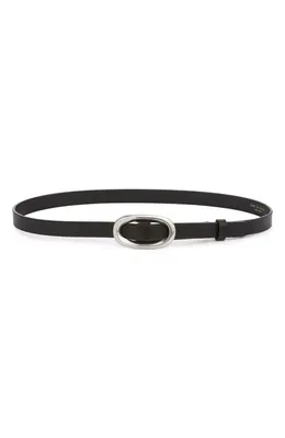 rag & bone rag & bone Harper Leather Belt in Black — Women Winter black Accessories