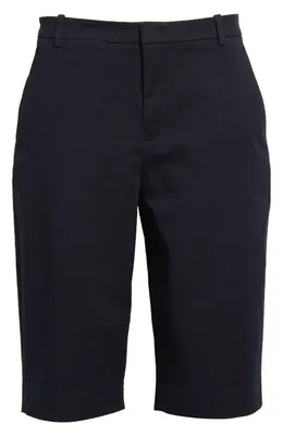 Vince Vince Avery Mid Rise Chino Shorts in Coastal — Women Winter black Shorts