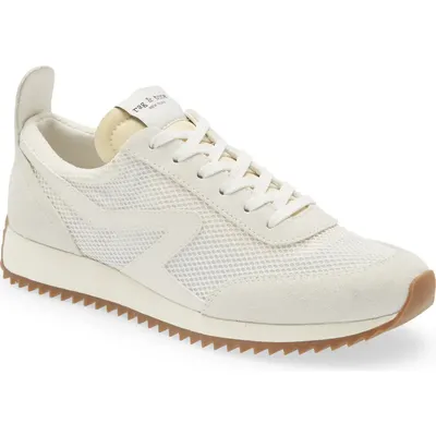 rag & bone rag & bone Retro Runner Mesh Sneaker in Offwht — Women Winter white Shoes