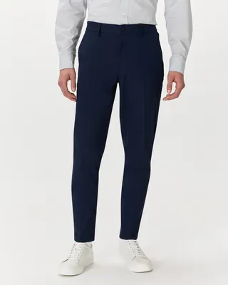 Quince Quince | Men's Performance Stretch Technical Dress Pants in Deep Navy — Men Winter navy Trousers & Chinos
