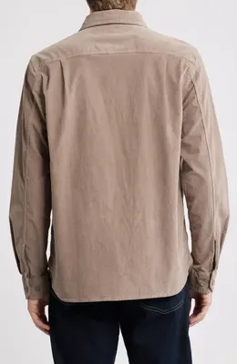AG AG Curtis Classic Fit Button-Up Work Shirt in Sulfur Industrial Taupe — Men Autumn grey Tops