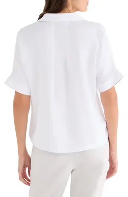 NIC+ZOE NIC+ZOE Devon Shirt in Paper White — Women Winter white Tops