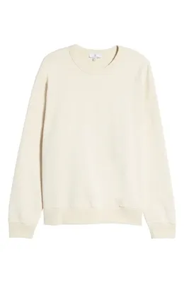 AG AG Arc Sweatshirt in White Cream — Men Spring white Tops