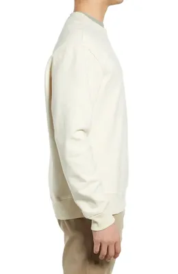 AG AG Arc Sweatshirt in White Cream — Men Spring white Tops