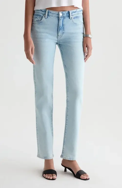 AG AG Sandra Low Rise Slim Straight Leg Jeans in Harvest — Women Summer silver Jeans & Denim