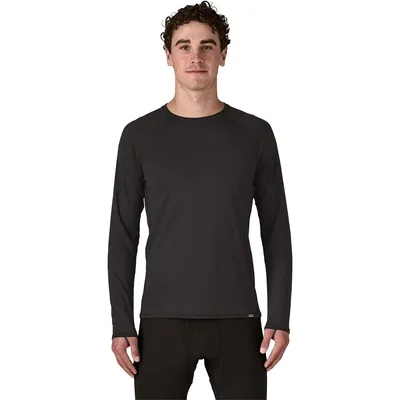 Patagonia Patagonia Capilene Midweight Crew Top in Black — Men Winter black Pants