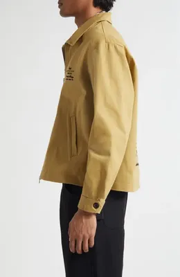 Bode Bode Central Park Jacket in Khaki — Men Autumn gold Outerwear