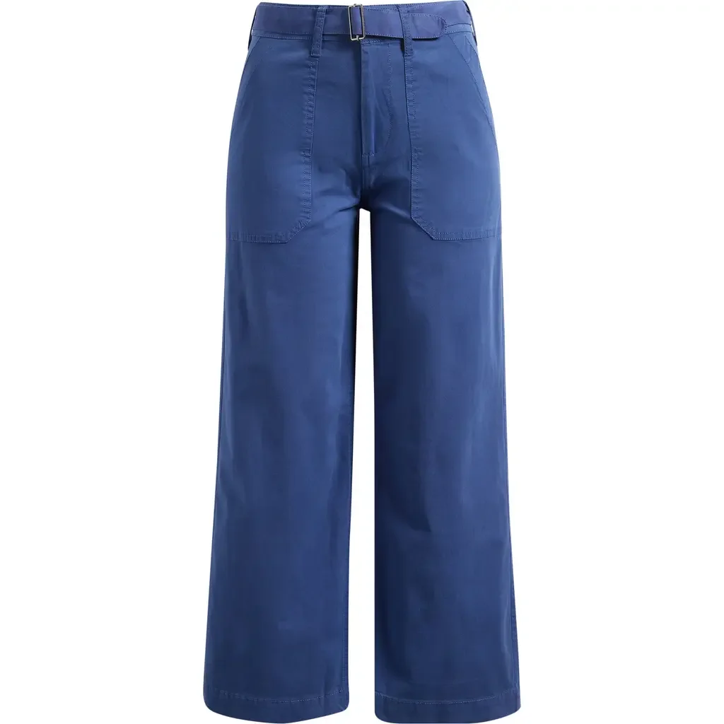 NIC+ZOE NIC+ZOE Highland Soft Stretch Wide Leg Pants in Rich Indigo — Women Summer purple Pants