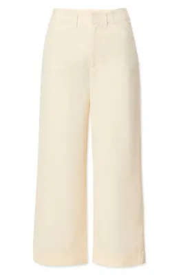 rag & bone rag & bone Allison Ankle Wide Leg Pants in Ivory — Women Spring ivory Pants
