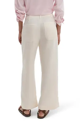 rag & bone rag & bone Allison Ankle Wide Leg Pants in Ivory — Women Spring ivory Pants