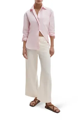 rag & bone rag & bone Allison Ankle Wide Leg Pants in Ivory — Women Spring ivory Pants