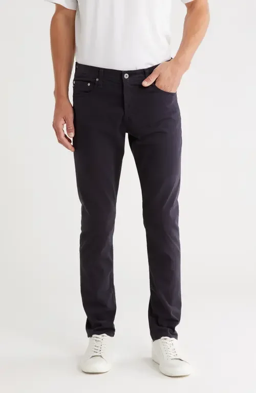AG AG Tellis Stretch Sateen Modern Slim Pants in New Navy — Men Winter black Pants