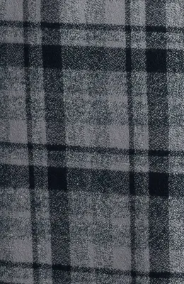 AG AG Aiden Plaid Cotton Button-Up Shirt in Tartan Plaid Dark Grey Multi — Men Winter black Tops
