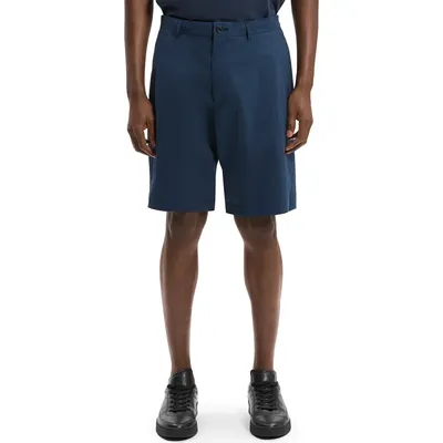 Theory Theory Flat Front Nylon Bermuda Shorts in Nocturne Navy — Men Winter navy Shorts