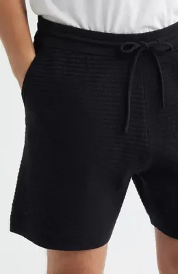 rag & bone rag & bone Zuma Ottoman Stitch Shorts in Black — Men Winter black Shorts