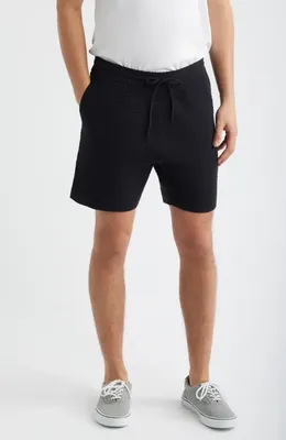 rag & bone rag & bone Zuma Ottoman Stitch Shorts in Black — Men Winter black Shorts