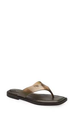 rag & bone rag & bone Gracie Jelly Flip Flop in Java — Women Autumn brown Shoes