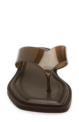 rag & bone rag & bone Gracie Jelly Flip Flop in Java — Women Autumn brown Shoes