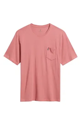 johnnie-O johnnie-O American Dream Cotton Blend Pocket T-Shirt in Bandana — Men Spring coral Tops