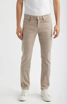 FRAME FRAME L'Homme Slim Fit Five-Pocket Twill Pants in Dusty Beige — Men Autumn beige Pants