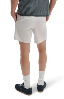 rag & bone rag & bone Standard Cotton Stretch Twill Chino Shorts in Ivory — Men Winter white Shorts