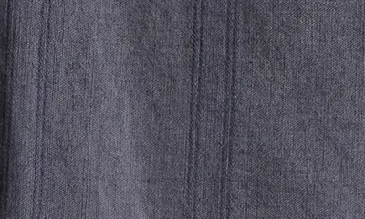 Vince Vince Cove Stripe Cotton & Hemp Cabana Shirt in Neue Blue — Men Summer grey Tops