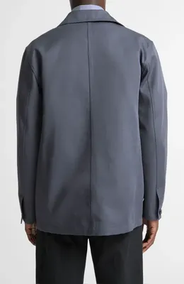 Vince Vince Brushed Cotton Twill Chore Coat in Studio — Men Summer grey Outerwear