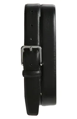 Vince Vince Alex Leather Belt in Black — Men Winter black Belts