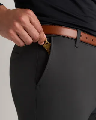 Quince Quince | Men's ProTech Golf Pants in Steel Grey — Men Winter grey Trousers & Chinos