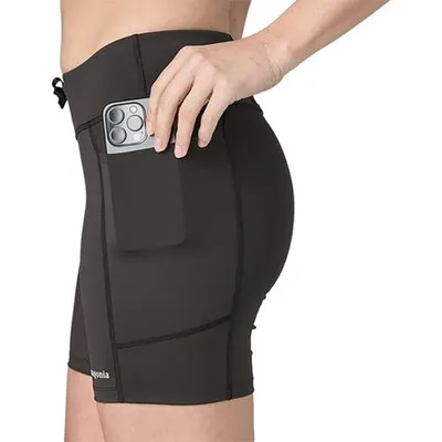 Patagonia Patagonia Endless Run 6in in Black — Unisex Winter black Shorts